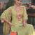 Women Floral Embroidered Mirror Work Kurta with Trousers & With Dupatta