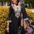 Floral Embroidered Thread Work Cotton Kurta with Trousers & Dupatta