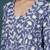Floral printed cotton v neck kurta trouser & dupatta set