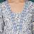 Floral printed cotton v neck kurta trouser & dupatta set