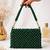 Green shoulder strap beaded clutches for women