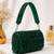 Green shoulder strap beaded clutches for women