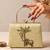 Gold shoulder strap satin embroidery clutches for women