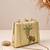 Gold shoulder strap satin embroidery clutches for women