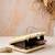 Beige shoulder strap satin embroidery clutches for women