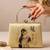 Beige shoulder strap satin embroidery clutches for women