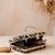 Black shoulder strap satin embroidery clutches for women