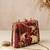Red shoulder strap satin embroidery clutches for women