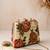 Beige shoulder strap satin embroidery clutches for women