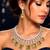 yellow emerald cut statement necklace set, citrine crystal bridal jewellery, rhodium plated brass cz