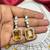 yellow emerald cut statement necklace set, citrine crystal bridal jewellery, rhodium plated brass cz