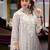 Floral Embroidered Sequinned Straight Kurta with Trouser & Dupatta