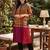 Women Printed Cotton Kurta with Trousers