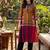 Women Printed Cotton Kurta with Trousers