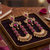 Gold-plated ethnic jewelry with magenta stones for women