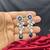 sapphire blue marquise cubic zirconia floral bridal jewellery set