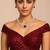 cz ruby necklace & earrings set: bridal statement jewellery