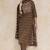 Floral printed cotton round neck kurta trouser & dupatta set