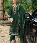 Women Ethnic Motifs Embroidered Thread Work Kurta with Trousers & With Dupatta