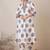 Floral Printed V-Neck Cotton A-Line Kurta With Trousers