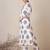 Floral Printed V-Neck Cotton A-Line Kurta With Trousers