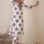 Floral Printed V-Neck Cotton A-Line Kurta With Trousers