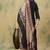Floral embroidered cotton v neck kurta trouser & dupatta set