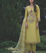 Women Animal Embroidered Sequinned Kurta with Trousers & With Dupatta