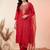Women Ethnic Motifs Embroidered Thread Work Kurta with Trousers & With Dupatta