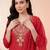 Women Ethnic Motifs Embroidered Thread Work Kurta with Trousers & With Dupatta