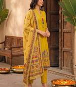 Women Ethnic Motifs Printed Kurta with Trousers & With Dupatta