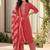 Women Ethnic Motifs Printed Thread Work Cotton Kurta with Trousers & With Dupatta