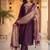 Women Ethnic Motifs Embroidered Thread Work Kurta with Trousers & With Dupatta