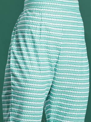 Floral Printed Cotton Kurta with Trousers & Dupatta 3
