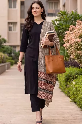 Women Ethnic Motifs Kurta with Trousers & With Dupatta
