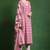 Floral printed cotton v neck kurta trouser & dupatta set