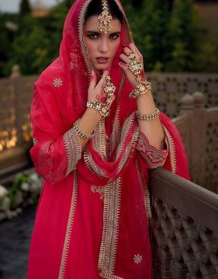 Women Ethnic Motifs Embroidered Kurta with Trousers & With Dupatta 6
