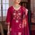 Women Floral Embroidered Thread Work Kurta with Trousers & With Dupatta