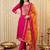 Women Ethnic Motifs Embroidered Kurta with Trousers & With Dupatta