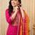 Women Ethnic Motifs Embroidered Kurta with Trousers & With Dupatta
