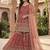 Orange Color Sequence Embroidery Work Silk Blend Salwar Suit