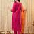 Women Ethnic Motifs Embroidered Kurta with Trousers & With Dupatta