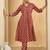 Women Printed Pleated Cotton Kurta with Trousers