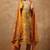 Floral printed cotton round neck kurta trouser & dupatta set