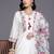 Women Floral Embroidered Thread Work Kurta with Trousers & With Dupatta