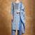Floral printed cotton round neck kurta trouser & dupatta set