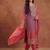 Women Ombre Dyed Thread Work Kurta with Trousers & With Dupatta