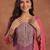 Women Ombre Dyed Thread Work Kurta with Trousers & With Dupatta