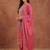 Women Ombre Dyed Thread Work Kurta with Trousers & With Dupatta