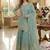 Sky Blue Color Sequence Embroidery Work Silk Blend Salwar Suit